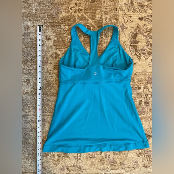 Lululemon aqua blue tank size 8 - Picture 5 of 9